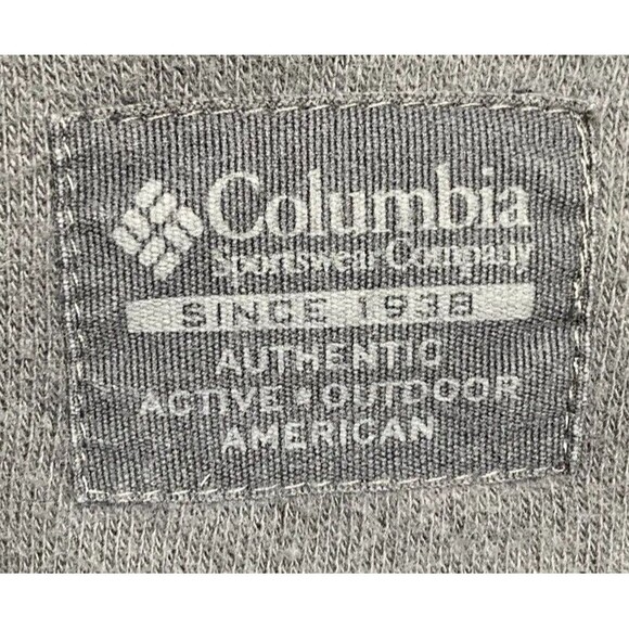 Columbia Men's 1/4-Zip Pullover Gray Size Large Arm Pocket Pre-owned - Picture 13 of 16